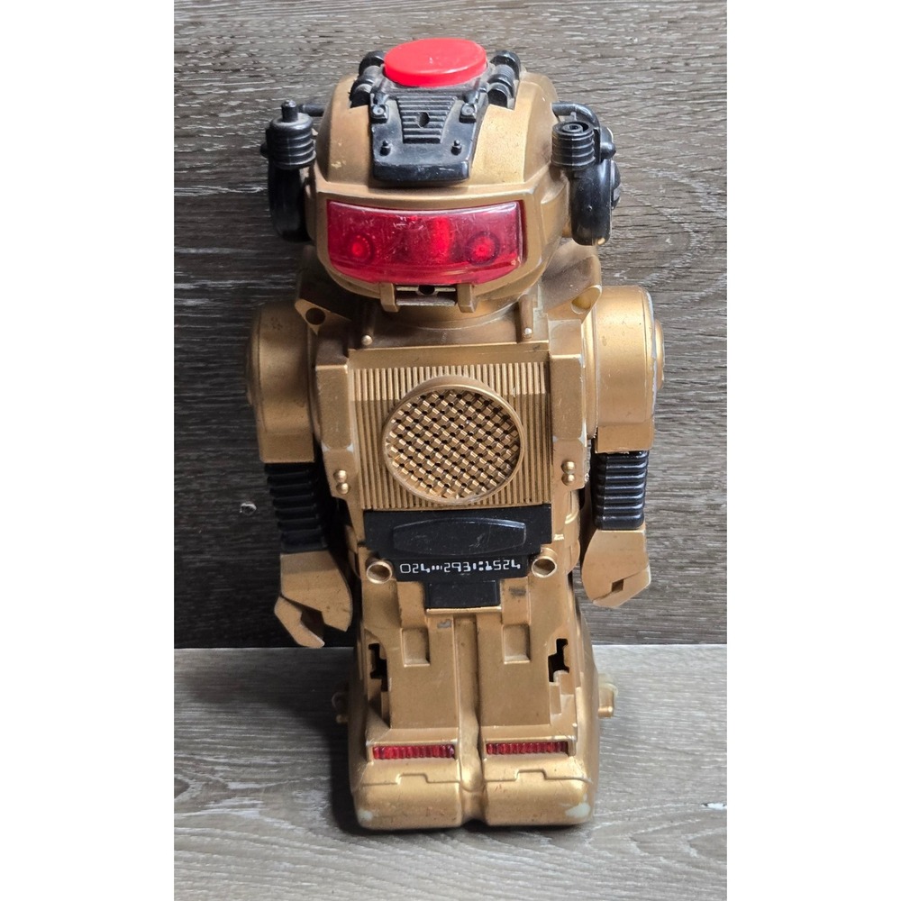New Bright Magic Mike Robot Gold Black Battery Operated Toy Hong Kong For Parts